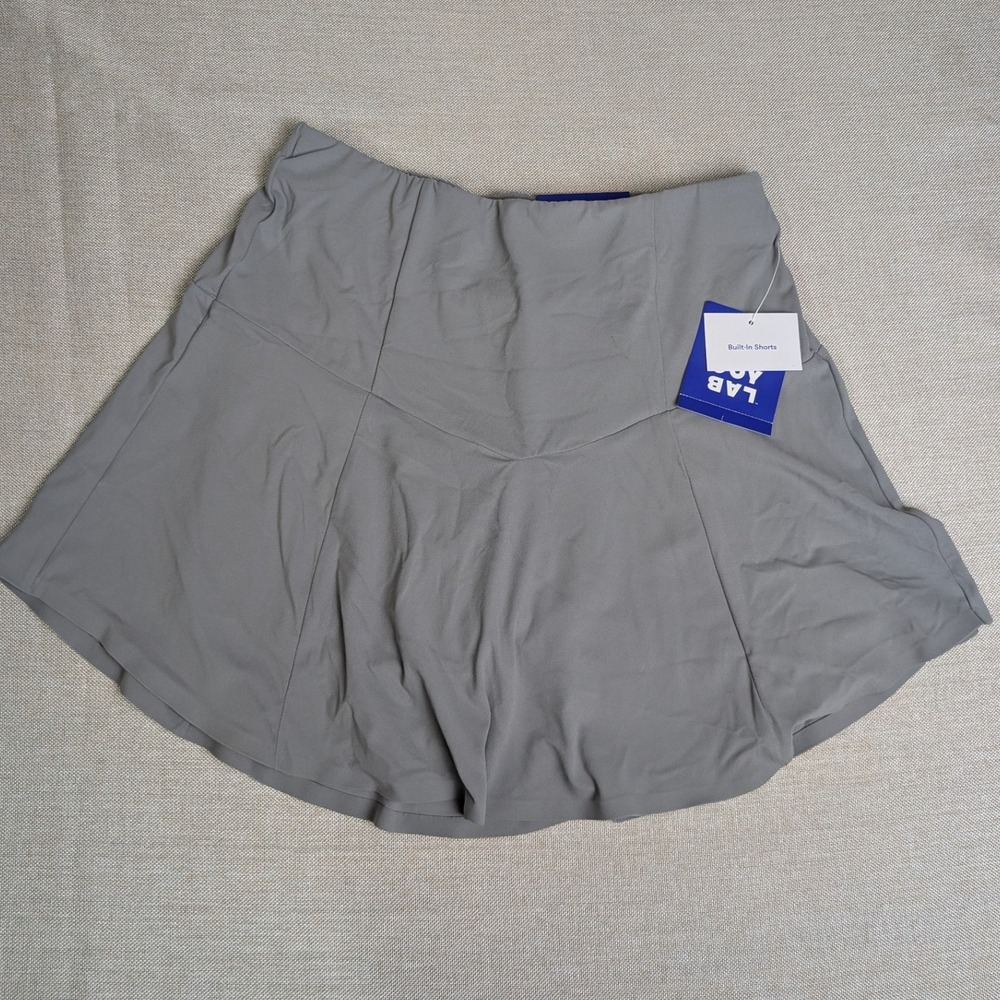 JoyLab Skort Women Small Gray NWT High-Rise Glazed Granite Activewear Pockets